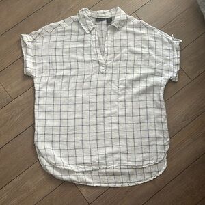 100% Linen Tahari Top